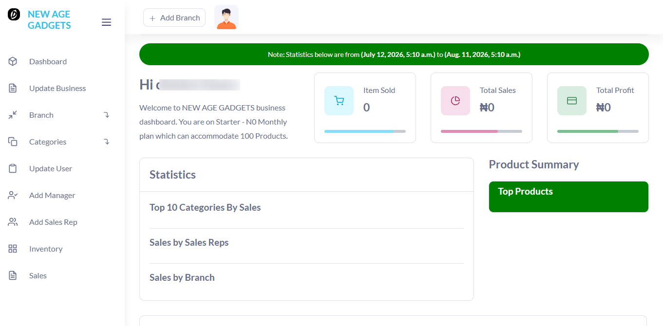 bubiz accounting dashboard